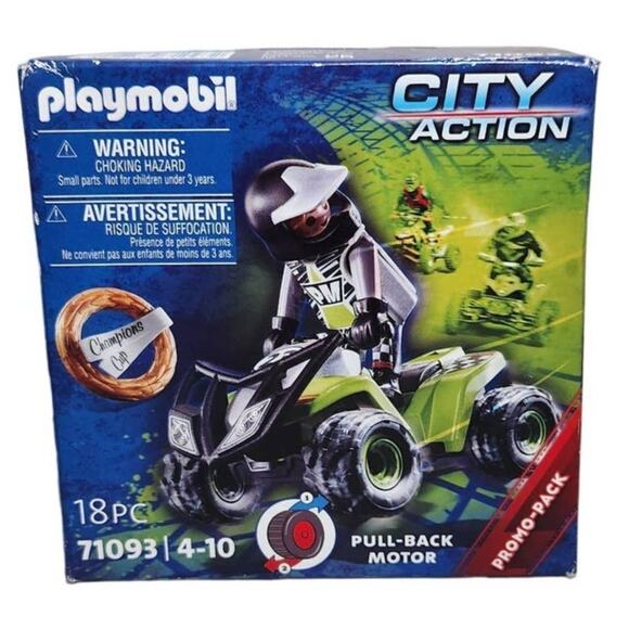 Playmobil City Action Promo-Pack Quad 71093 18PC Set New Sealed 2022 - Picture 1 of 6